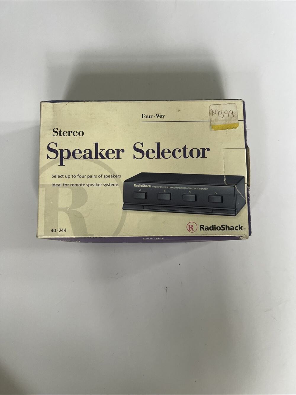 NEW Radio Shack Stereo Speaker 3 Way Selector Switch 40-240